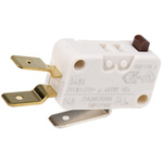 ZF Button Micro Switch, Tab Terminal, 21 A @ 250 V ac, SPDT