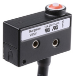 Saia-Burgess Pin Plunger Micro Switch, Pre-wired Terminal, 10 A @ 250 V ac, SPDT, IP67