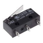 ZF Short Lever Micro Switch, Solder Terminal, 10.1 A @ 250 V ac, SPDT