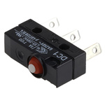 ZF Button Micro Switch, Tab Terminal, 6 A @ 250 V ac, SPDT, IP6K7