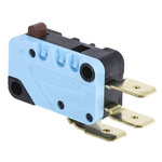 Crouzet Button Micro Switch, Tab Terminal, 16 A @ 250 V ac, SPDT, IP40
