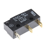 Omron Pin Plunger Subminiature Micro Switch, Solder Terminal, 5 A @ 125 V ac, SPDT, IP40
