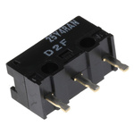 Omron Pin Plunger Subminiature Micro Switch, PCB Terminal, 3 A @ 125 V ac, SPDT, IP40