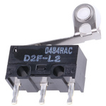 Omron Roller Lever Micro Switch, PCB Terminal, 3 A @ 125 V ac, SPDT, IP40