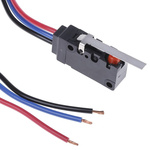 Omron Hinge Lever Micro Switch, Pre-wired Terminal, 5 A @ 250 V ac, SPDT, IP67