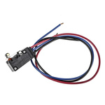 Omron Roller Lever Micro Switch, Pre-wired Terminal, 5 A @ 250 V ac, SPDT, IP67