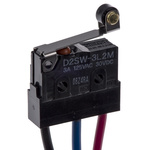 Omron Roller Lever Micro Switch, Pre-wired Terminal, 3 A @ 30 V dc, SPDT, IP67