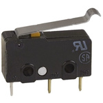 Omron Simulated Roller Lever Micro Switch, PCB Terminal, 100 mA @ 30 V dc, SPDT, IP40