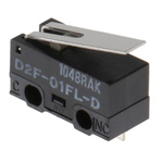 Omron Hinge Lever Micro Switch, Solder Terminal, 100 mA @ 30 V dc, SPDT, IP40
