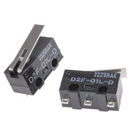 Omron Hinge Lever Micro Switch, Solder Terminal, 100 mA @ 30 V dc, SPDT, IP40