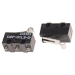 Omron Simulated Roller Lever Micro Switch, Solder Terminal, 100 mA @ 30 V dc, SPDT, IP40