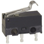 Omron Simulated Roller Lever Micro Switch, PCB Terminal, 1 A @ 125 V ac, SPDT, IP40