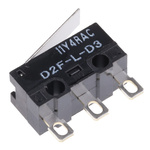 Omron Hinge Lever Micro Switch, Solder Terminal, 3 A @ 125 V ac, SPDT, IP40