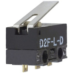 Omron Hinge Lever Micro Switch, Solder Terminal, 3 A @ 125 V ac, SPDT, IP40