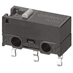 Omron Pin Plunger Micro Switch, PCB Terminal, 3 A @ 125 V ac, SPDT, IP40