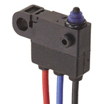 Omron Pin Plunger Micro Switch, Pre-wired Terminal, 2 A @ 12 V dc, SPST, IP67