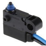 Omron Pin Plunger Micro Switch, Pre-wired Terminal, 2 A @ 12 V dc, SPST, IP67