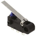 Omron Long Hinge Lever Micro Switch, Solder Terminal, 2 A @ 12 V dc, SPDT, IP67