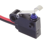 Omron Simulated Roller Lever Micro Switch, Pre-wired Terminal, 2 A @ 12 V dc, SPST, IP67