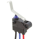 Omron Long Leaf Lever Micro Switch, Pre-wired Terminal, 2 A @ 12 V dc, SPDT, IP67