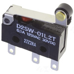 Omron Roller Lever Micro Switch, Tab Terminal, 3 A @ 30 V dc, SPDT, IP67