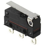 Omron Hinge Lever Micro Switch, Solder Terminal, 100 mA @ 30 V dc, SPDT, IP67