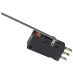 Omron Long Hinge Lever Micro Switch, Solder Terminal, 100 mA @ 30 V dc, SPDT, IP67