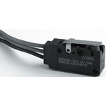 Omron Short Hinge Lever Micro Switch, Pre-wired Terminal, 5 A @ 250 V ac, SPDT, IP67