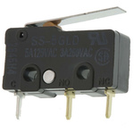 Omron Hinge Lever Micro Switch, Through Hole Terminal, 5 A @ 125 V ac, SPDT, IP40