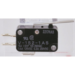 Omron Hinge Lever Micro Switch, Tab Terminal, 100 mA @ 30 V dc, SPDT, IP40
