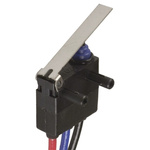Omron Lever Micro Switch, Through Hole Terminal, 2 A @ 12 V dc, SPDT, IP67