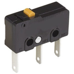 Omron Pin Plunger Micro Switch, Tab Terminal, 5 A @ 125 V ac, SPDT, IP40