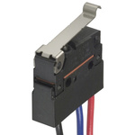 Omron Simulated Roller Lever Micro Switch, Pre-wired Terminal, 100 mA @ 30 V dc, SPDT, IP67