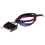 Omron Simulated Roller Lever Micro Switch, Pre-wired Terminal, 2 A @ 250 V ac, SPDT, IP67