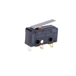 Omron Hinge Lever Micro Switch, Solder Terminal, 100 mA @ 30 V dc, SPDT, IP40