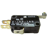 Omron Roller Lever Micro Switch, Tab Terminal, 5 A @ 250 V ac, SPDT, IP40