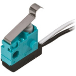Panasonic Simulated Roller Lever Micro Switch, Pre-wired Terminal, 100 mA @ 30 V dc, SPST, IP67