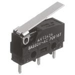 Panasonic Hinge Lever Micro Switch, Solder Terminal, 100 mA @ 30 V dc, SP-CO