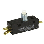 ZF Button Micro Switch, Tab Terminal, 15 A @ 250 V ac, SPDT