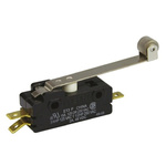 ZF Roller Lever Micro Switch, Tab Terminal, 15 A @ 250 V ac, SPDT