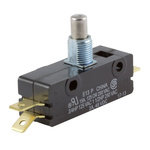 ZF Button Micro Switch, Tab Terminal, 15 A @ 250 V ac, SPDT