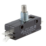 ZF Button Micro Switch, Tab Terminal, 25 A @ 250 V ac, SPDT