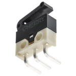 ZF Lever Subminiature Micro Switch, Left Angle PCB Terminal, 500 mA @ 30 V dc, SPDT