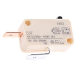 ZF Button Micro Switch, Tab Terminal, 10 A @ 250 V ac, SPST
