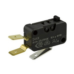 ZF Button Micro Switch, Tab Terminal, 10 A @ 250 V ac, SPDT