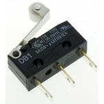ZF Roller Lever Micro Switch, Tab Terminal, 6 A @ 250 V ac, SPDT