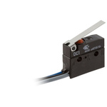 ZF Short Lever Micro Switch, Pre-wired Terminal, 6 A @ 250 V ac, SPDT, IP6K7