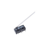 ZF Long Hinge Lever Micro Switch, PCB Terminal, 6 A @ 250 V ac, SPDT, IP6K7