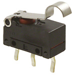 Omron Simulated Roller Lever Micro Switch, Pc Pin Terminal, 100 mA @ 30 V dc, SP-CO, IP6X