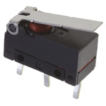 Omron Hinge Lever Micro Switch, Pc Pin Terminal, 100 mA @ 30 V dc, SP-CO, IP6X